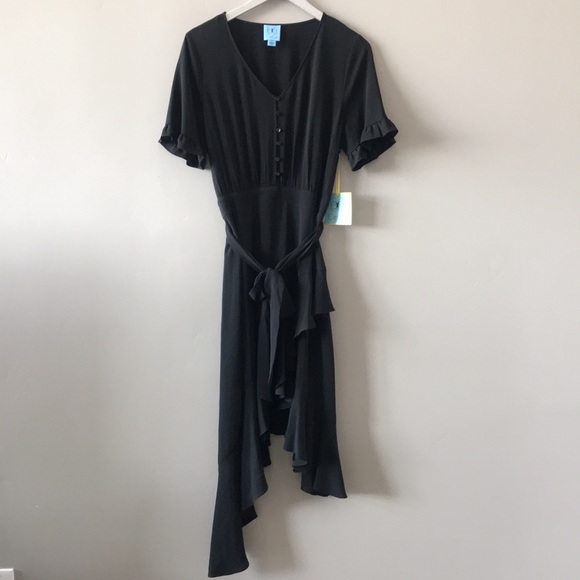 NWT Cece Ruffle Belted High/Low - Picture 4 of 11